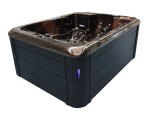 HYDROSAN - Wanna SPA Jacuzzi ogrodowe z hydromasażem 3-osobowa 210x160 cm MAGMA GOLD OBUDOWA ANTRACYT SPA102