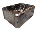 HYDROSAN - Wanna SPA Jacuzzi ogrodowe z hydromasażem 3-osobowa 210x160 cm MAGMA GOLD OBUDOWA KAWA SPA102