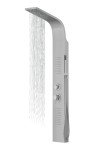 Corsan - Panel prysznicowy ALTO LED z termostatem, kolor SREBRNY A017TSLLED - Darmowa dostawa