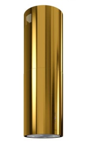 GLOBALO Okap kuchenny wyspowy okrągły   CYLINDRO ISOLA 39.7 LINIA EXCLUSIVE kolor GOLD-DARMOWA DOSTAWA