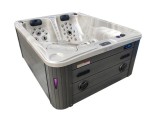 HYDROSAN - Wanna SPA Jacuzzi ogrodowe z hydromasażem 3-osobowa 210x170 cm CAPPUCCINO OBUDOWA SZARA SPA705