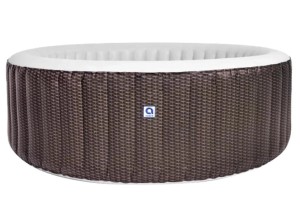 VELACO Jacuzzi dmuchane SPA basen ogrodowy okrągły AVENLI NICE 204x70 cm w zestawie  z pompą filtrującą i panelem sterowania kolor BRĄZOWY