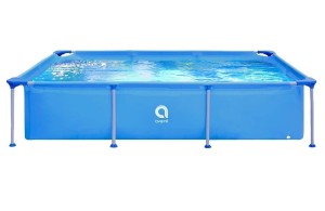 VELACO Basen ogrodowy stelażowy prostokątny AVENLI BONITA 258x179x66 cm w zestawie z pompą filtrującą kolor NIEBIESKI