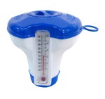 HYDROSAN - Dozownik / koszyk pływający do chemii basenowej z termometrem