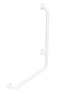 SAPHO - Poręcz kątowa ścienna PRAWA 810x550 mm kolor BIAŁY XH524W