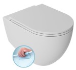 ISVEA - Miska wisząca WC INFINITY RIMLESS 36,5x53 cm bez deski kolor BIAŁY MAT  10NF02005-2L