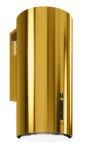 GLOBALO Okap kuchenny przyścienny okrągły  HEWENO 39.3 LINIA SILENT QUALITY kolor GOLD-DARMOWA DOSTAWA