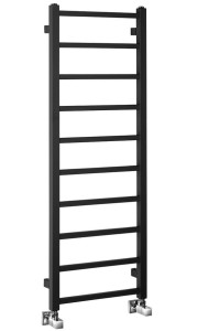 SAPHO Grzejnik łazienkowy METRO LIGHT 40x114 cm 247W kolor czarny mat  IR445TB