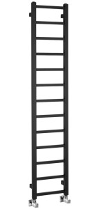 SAPHO Grzejnik łazienkowy METRO LIGHT 30x150 cm 276W kolor czarny mat IR446TB