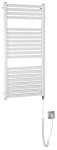 AQUALINE Grzejnik elektryczny TONDI-E 45x97 cm z grzałką 300W kolor BIAŁY DE450T