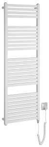 AQUALINE Grzejnik elektryczny TONDI-E 45x133 cm z grzałką 500W kolor BIAŁY  DE470T