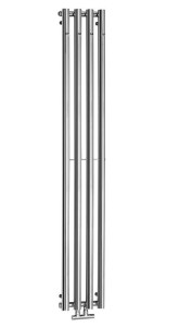 SAPHO Grzejnik łazienkowy PILON 4W 27x180 cm 388W z wieszakami na ręczniki  kolor CHROM IZ120T