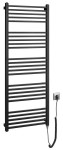 SAPHO  Grzejnik elektryczny METRO-E 50x134 cm z grzałką 500W kolor CZARNY MAT ME513B