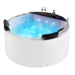 HYDROSAN - Wanna z hydromasażem DELLA 916 Z OBUDOWĄ 2-osobowa 170x170 cm BIAŁA