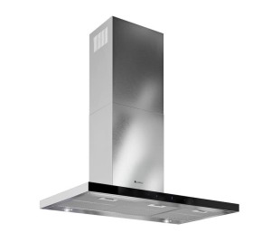 GLOBALO Okap kuchenny przyścienny NIDARO  90.5  z funkcją H2H bezprzewodowe sterowanie z poziomu płyty indukcyjnej LINIA DESIGN kolor BLACK/INOX-DARMOWA DOSTAWA