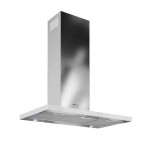 GLOBALO Okap kuchenny przyścienny NIDARO  90.5  z funkcją H2H bezprzewodowe sterowanie z poziomu płyty indukcyjnej LINIA DESIGN kolor WHITE/INOX-DARMOWA DOSTAWA