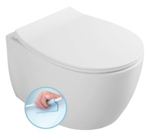 ISVEA - Miska wisząca WC biała SENTIMENTI rimless 36x51 cm bez deski  10AR02012