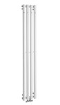 SAPHO Grzejnik łazienkowy PILON 4W 27x180 cm 583W z wieszakami na ręczniki  kolor BIAŁY MAT IZ121T