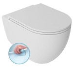 ISVEA - Miska wisząca WC INFINITY RIMLESS 36,5x53 cm bez deski kolor BIAŁY 10NF02004