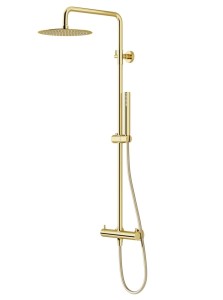 Corsan - Kolumna prysznicowa LUGO ZŁOTA z baterią mieszaczową  CMN01MGL-Darmowa dostawa