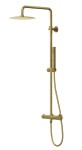 Corsan - Kolumna prysznicowa LUGO ZŁOTA SZCZOTKOWANA z baterią termostatyczną CMN01TBGL-Darmowa dostawa