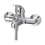 Bateria KATE wannowa ścienna kompletna chrom