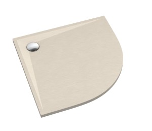 SCHEDPOL SCHEDLINE COLLECTION Brodzik półokrągły LIBRA CASHMERE STONE (kaszmirowy kamień) 90x90x3 z systemem STABILSOUND PLUS 3SP.L1O-9090/PK/ST-Darmowa dostawa