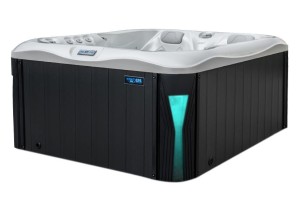 HYDROSAN - Wanna SPA Jacuzzi ogrodowe z hydromasażem 3-osobowa 210x170 cm 230V BIAŁA PERŁA OBUDOWA ANTRACYT SPA530
