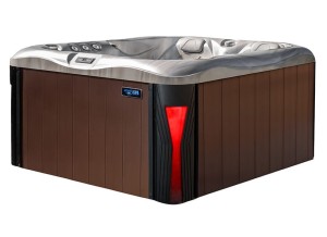 HYDROSAN - Wanna SPA Jacuzzi ogrodowe z hydromasażem 3-osobowa 210x170 cm 230V CAPPUCCINO OBUDOWA KAWA SPA530