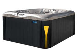 HYDROSAN - Wanna SPA Jacuzzi ogrodowe z hydromasażem 3-osobowa 210x170 cm 230V CAPPUCCINO OBUDOWA ANTRACYT SPA530