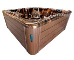 HYDROSAN - Wanna SPA Jacuzzi ogrodowe z hydromasażem 6-osobowa 230x230 cm  MAGMA GOLD OBUDOWA KAWA SPA703A