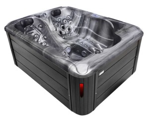 HYDROSAN - Wanna SPA Jacuzzi ogrodowe z hydromasażem 3-osobowa 210x160 cm ODYSSEY OBUDOWA ANTRACYT SPA102