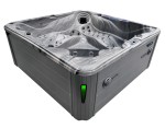 HYDROSAN - Wanna SPA Jacuzzi ogrodowe z hydromasażem 5-osobowa 230x230 cm ODYSSEY OBUDOWA SZARA SPA702