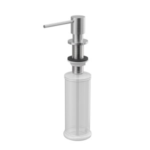 Quadron Dozownik okrągły do płynu LORI kolor stalowy