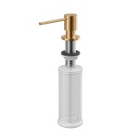 Quadron Dozownik okrągły do płynu LORI kolor miedziany