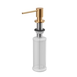 Quadron Dozownik okrągły do płynu LORI kolor miedziany