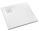 SCHEDPOL SCHEDLINE COLLECTION Brodzik kwadratowy PROTOS WHITE STONE  ( biały kamień ) 90x90x3,5 z systemem STABILSOUND PLUS 3SP.P1K-9090/B/ST-M1/B/ST-Darmowa dostawa