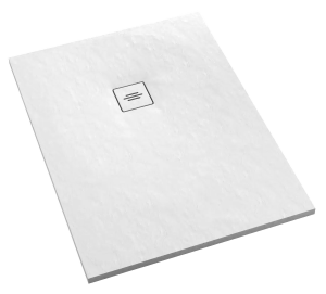 SCHEDPOL SCHEDLINE COLLECTION Brodzik prostokątny PROTOS WHITE STONE ( biały kamień ) 80x90x3,5 z systemem STABILSOUND PLUS 3SP.P1P-8090/B/ST-M1/B/ST-Darmowa dostawa