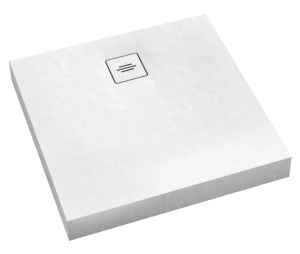 SCHEDPOL SCHEDLINE COLLECTION Brodzik kwadratowy NONLIMITS white stone (biały kamień) 100x100x12 z systemem STABILSOUND PLUS 3ST.N2K-100100/B/ST-M1/B/ST-Darmowa dostawa