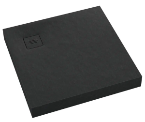SCHEDPOL SCHEDLINE COLLECTION Brodzik kwadratowy NONLIMITS black stone (czarny kamień) 100x100x12 z systemem STABILSOUND PLUS 3ST.N1K-100100/C/ST-M1/C/ST-Darmowa dostawa