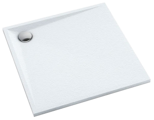 SCHEDPOL SCHEDLINE COLLECTION Brodzik kwadratowy LIBRA WHITE STONE (biały kamień) 90x90x3 z systemem STABILSOUND PLUS 3SP.L1K-9090/B/ST-Darmowa dostawa