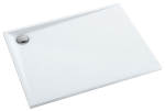 SCHEDPOL SCHEDLINE COLLECTION Brodzik prostokątny LIBRA WHITE STONE (biały kamień) 80x140x3 z systemem STABILSOUND PLUS 3SP.L1P-80140/B/ST-Darmowa dostawa