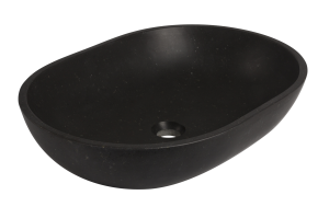 ADNaturalnie Umywalka nablatowa PINATUBO 60x43x14 cm czarny granit KUN-003CZ - DARMOWA DOSTAWA