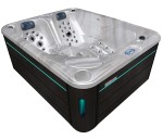 HYDROSAN - Wanna SPA Jacuzzi ogrodowe z hydromasażem 3-osobowa 210x170 cm CAPPUCCINO OBUDOWA ANTRACYT SPA705