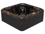 HYDROSAN - Wanna SPA Jacuzzi ogrodowe z hydromasażem 5-osobowa 200x200 cm 230V MAGMA GOLD OBUDOWA ANTRACYT SPA752