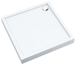 SCHEDPOL SCHEDLINE COLLECTION Brodzik kwadratowy CAMERON SMOOTH WHITE (biały gładki) 90x90x12 z systemem STABILSOUND PLUS 3ST.C1K-9090 - Darmowa dostawa