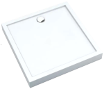 SCHEDPOL SCHEDLINE COLLECTION Brodzik kwadratowy CAMERON SMOOTH WHITE (biały gładki) 80x80x12 z systemem STABILSOUND PLUS 3ST.C2K-8080 - Darmowa dostawa