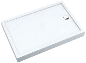 SCHEDPOL SCHEDLINE COLLECTION Brodzik prostokątny CAMERON SMOOTH WHITE (biały gładki) 90x100x12 z systemem STABILSOUND PLUS 3ST.C2P-90100 - Darmowa dostawa