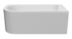 ADNaturalnie Wanna narożna UPSALA LINE RYFLOWANA PRAWA 160x75 AWW-009-160ZPR-P - DARMOWA DOSTAWA