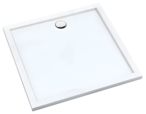 SCHEDPOL SCHEDLINE COLLECTION Brodzik kwadratowy SHARPER SMOOTH WHITE (biały gładki) 80x80x5 z systemem STANDARD PLUS 3S.S2K-8080 - Darmowa dostawa